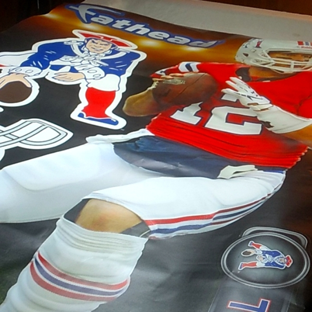 Tom Brady Fathead mural